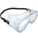 MURIA - naočale-maska sa bezbojnim lećama od polikarbonata. Mekan i udoban okvir od PVC-a, direktna ventilacija, elastična traka oko glave. EN166 1B/B