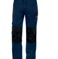 MACH1-nova kolekcija radnih odijela. Radne hlače klasik od kepera 65% Poliester 35% Pamuk 235g/m². Sa 7 đepova, oblikovana koljena sa ojačanjima, mogučnost nošenje umetaka za koljena. Hlače sa trostrukim šavovima za veću izdržljivost. EN ISO 13688 
Dostupno u plavoj i sivoj boji, sa crnim detaljima.