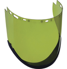 VISOR FLASH2 zaštitni vizir za električni luk, 14 cal/cm² ASTM, zakrivljeni štitnik za bradu kako bi što manje ometao kretanje korisnika.
BRIZGANI VIZIR OD POLIKARBONATA, KORISTI SE KOD ZAVARIVANJA ELEKTRIČNIM LUKOM I KOD TERMIČKIH RIZIKA. ZELENA BOJA ZBOG BOLJEG PRIJENOSA SVJETLOSTI. Oblikovana leća otporna na udarce i prskanje.
Obrada leće: Sa zaštitom od zamagljivanja-Sa zaštitom od ogrebotina-UV400. 
EN166 1 FT 8, EN170 UV 2C-1.7; GS-ET-29; 
ANSI Z87.1-IMPACT   Z87+ U6 L1.7 
ASTM F2178-12   Z87+ U6 L1.7 