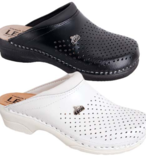 Klompe kožne sa perforacijom na gornjištu radi bolje ventilacije. Đon PU, lagan i udoban za nošenje, sa apsorberom energije u oblasti pete, odlična protivklizna svojstva. EN347
DOSTUPNE U BIJELOJ I CRNOJ BOJI.