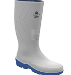 AEROFOOD S4 zaštitna bijela čizma, Gornjište:Glatko-specifična PU Aerofit formula.
Podstava:tekstil s PU membranom. Unutarnji uložak:unaprijed oblikovan, na vađenje:2 PU i sloja tekstila. Zaštitna kapica: nehrđajući čelik. Potplat: specifična PU Aerofit formula. Prednosti čizme za korisnika je unutarnji izolirajući uložak od filca, idealna za rad u hladnim prostorima, kao i stražnja kopča za lakše izuvanje.
Preporuka za rad u prehrambenoj i mesnoj industriji. EN ISO 20345 S4 CI FO A E SR
