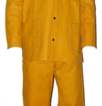 VARILAČKI KOMPLET bluza + hlače izrađen od prirodne box žute kože, šiveno 100% kevlar koncem, vel.50-60, Bluza-3 džepa, kopčanje na drikere. Hlače-2 stražnja džepa.