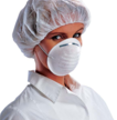 * KAPA OKRUGLA jednokratna od 100% polipropilena, dostupna u bijeloj ili plavoj boji. Koristi se u prehrambenoj industriji, mesarskoj industriji, proizvodnji i sl. za zaštitu od kontaminacije i zaštitu kose od prljavštine, univerzalna veličina.
** MASQU - higijenska okrugla kofil maska za jednokratnu upotrebu. Isporučuje se u pakovanju od 50 kom. Koristi se u raznim granama industrije za zaštitu od prašine i prljavštine.
