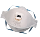 3M-9322 jednokratna maska sklopiva sa ventilom za izdisanje, mogučnost horizontalnog preklapanja maske omogućava udobnost i sigurno naleganje, a omogućavaju i lakše pospremanje (npr.u đep) kada se ne koriste. 
Različiti nivoi zaštite: FFP1, FFP2 ili FFP3. U skladu sa standardom EN149:2001.