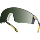 LIPARI 2 T5 TAMNE- Monoblok naočale lagane 35g. sa lećama od plavog polikarbonata. Krilca od najlona, podesiva po visini i dužini, sa širokim završecima. Nosni držač materijala TPE mekan, za veću udobnost, bočna zaštita. UV400, Otpornost na zamagljivanje i na ogrebotine. 
EN166-1FT, EN169 Filteri za zaštitu očiju kod zavarivanja i srodnih tehnika UV5