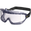 GALERAS - novi model naočala-maske sa panoramskim ekranom od polikarbonata sa proturefleksijskim efektom. Indirektna ventilacija, lagani okvir od PVC-a i najlona. Mogu se nositi preko dioptrijskih naočala te zajedno s jednokratnom polumaskom. Široka podesiva elastična traka za bolje pridržavnje. EN166-1BT-34 
DOSTUPNE u 2 boje leća-ekran:  *CLEAR (prozirne leće) i  *SMOKE (zatamnjene leće). 
Oznake (EN166) 
1 = najbolja optička klasa 
B = otpornost na udarce srednje jakosti 
T = otpornost na udarce ekstremno visokih temperatura
3 = otpornost na projekcije tekućina
4 = otpornost na krupne čestice prašine